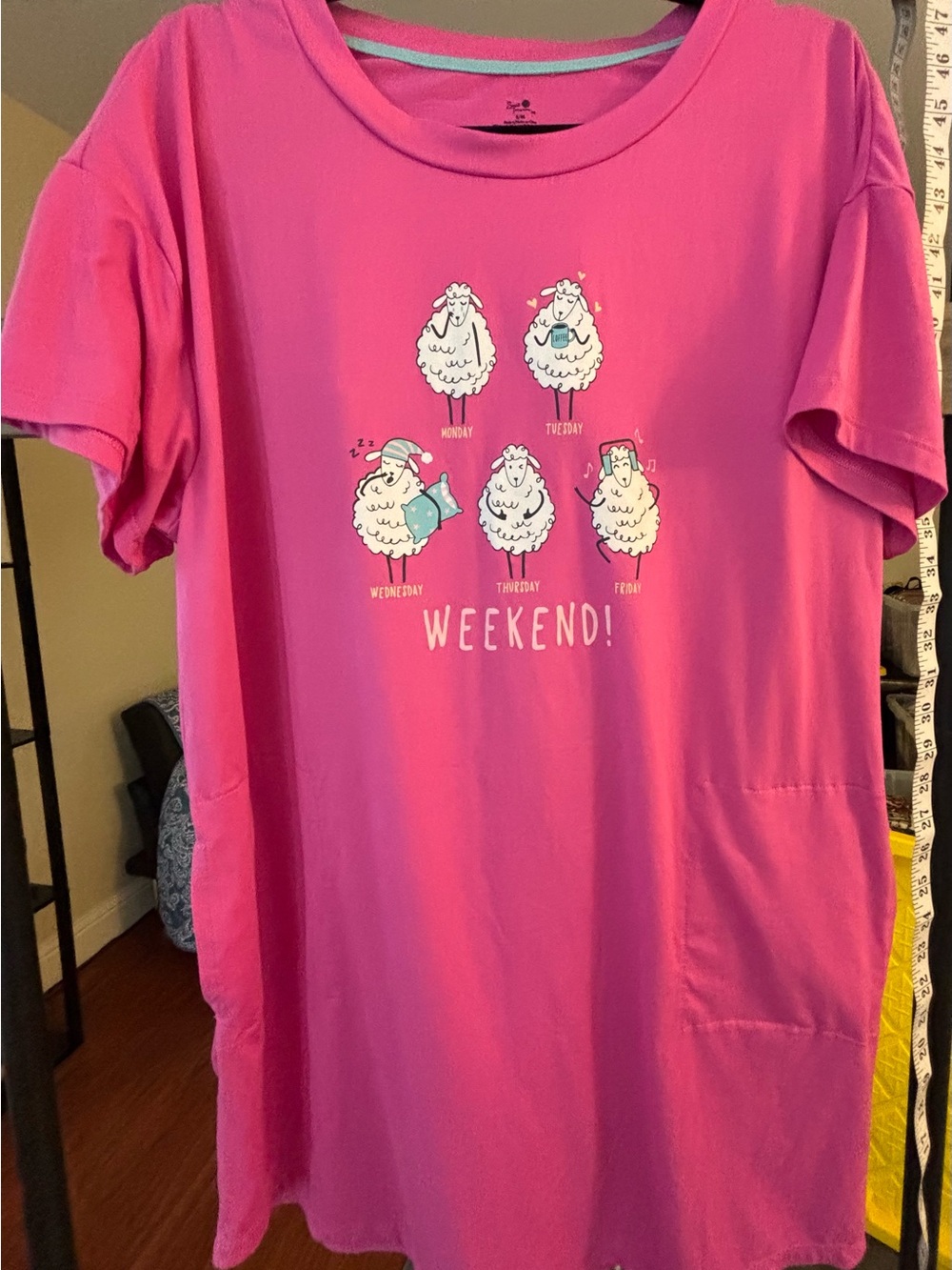 Secret Treasures sleep shirt with pockets